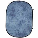 Skládací pozadí 150x200, modré-batikované, 14930 | Ateliérové vybavení