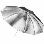 Odrazný deštník walimex černý/štříbrný, 150cm 17667 | Ateliérové vybavení